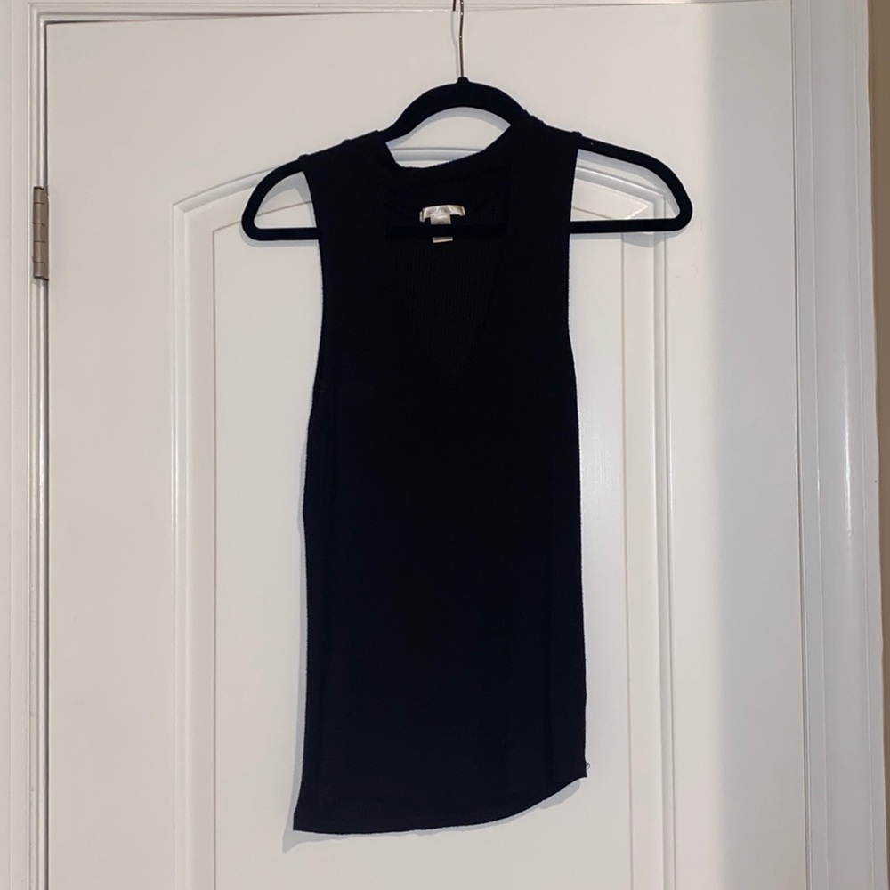 Black tank top w/ chest cut out